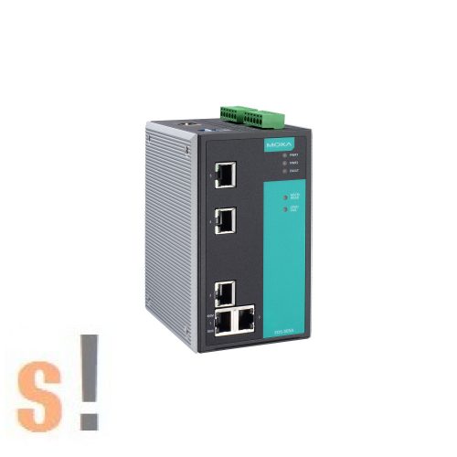 EDS-505A # menedzselt ipari Ethernet switch/5 port/ 5x 10/100BaseT(X)/-10 ~ +60°C/ DIN sínre/ MOXA