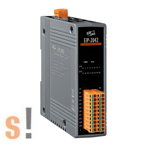 EIP-2042 CR # I/O Modul/Ethernet/IP/16DO, OC, szigetelt, ICP DAS