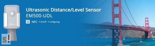 EM500-UDL-W050 # LoRaWAN IP68  ultrahangos távolság mérő szenzor/Ultrasonic distance level sensor/5 m/URSALINK/Milesight