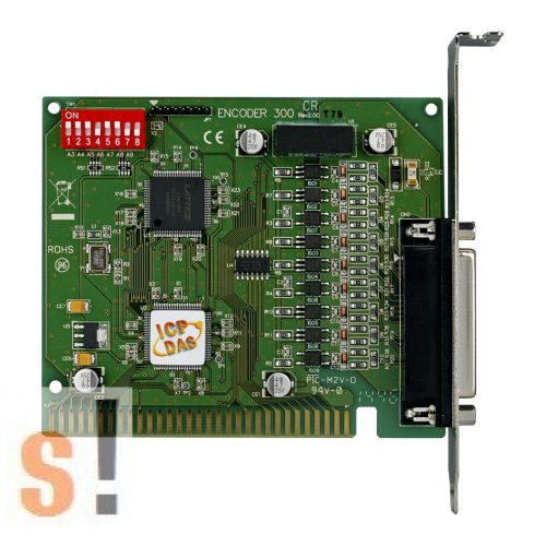 ENCODER300 CR # ISA Enkoder bemeneti kártya/3 tengelyes/Encoder input board/3-axis/CA-PC25M kábel/ICP CON/ICP DAS 