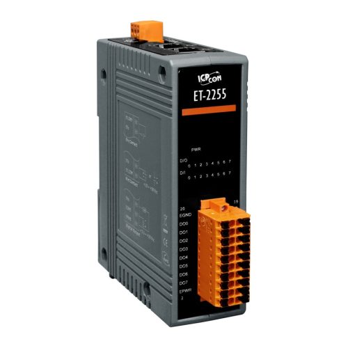 ET-2255 # Ethernet I/O Module/Modbus TCP/8DI/8DO, ICP DAS