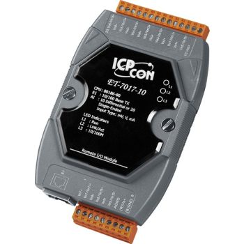   ET-7017-10 # Ethernet I/O Module/Modbus TCP/10/20AI/LED, ICP DAS