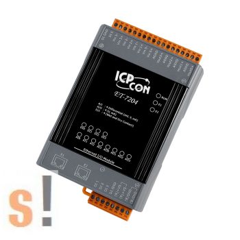   ET-7204 CR # Ethernet I/O modul/Modbus TCP/4x AI/4x AO/4x DI/2 portos Ethernet switch/ICP CON/ICP DAS
