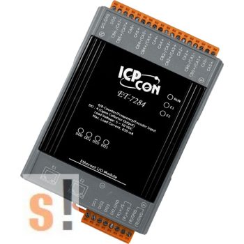   ET-7284 CR # Ethernet I/O modul/Modbus TCP/8 számláló/counter/4x DO digitális kimenet/2 portos Ethernet switch/ICP CON/ICP DAS