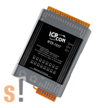   ETS-7255 CR # Cyber Security Ethernet I/O Modul/ Modbus TCP/UDP/TLS/8x DI digitális bemenet/8x DO digitális kimenet / 2x Ethernet port/ICP DAS