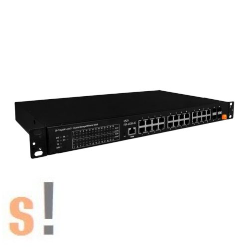 FSM-6228G-AC # 24 portos 10/100/1000Base-T + 4 (100/1G) SFP portos L2 Managed Switch (AC Input), ICP DAS