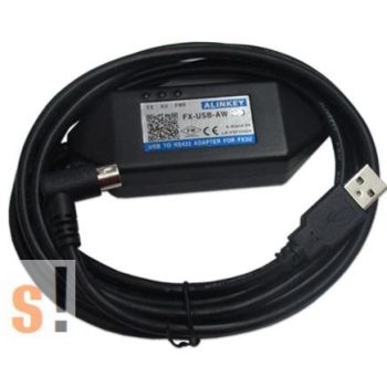   FX-USB-AW # MITSUBISHI MELSEC FX PLC programozó kábel/USB/RS-422/ Alinkey