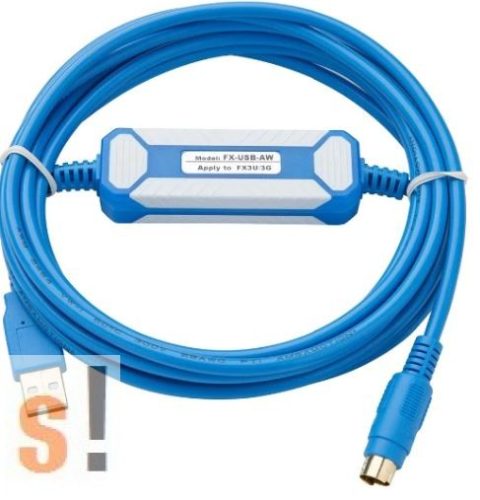 FX-USB-AW #  PLC programozó kábel/MITSUBISHI MELSEC FX3U/FX3G PLC programozó kábel/USB port/RS-422 port/Amsamotion