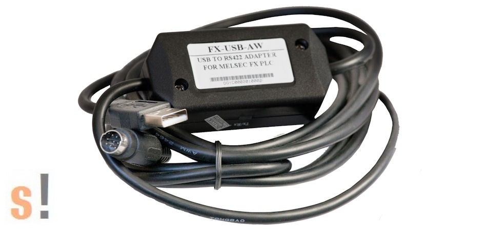 FXUSBAW MITSUBISHI MELSEC FX PLC programozó kábel/USB/RS