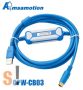   GPW-CB03 # Pro-face programozó kábel/USB portos/ GP37-2000/2,5 méter/aranyozott csatlakozók/ Kék-szürke szín/LED kijelzők/AMSAMOTION