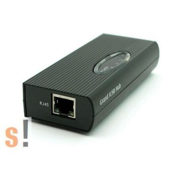   GRAND iUSB Hub # Hálózati USB szerver/4x USB 2.0 port/Ethernet LAN/10/100, GRANDTEC