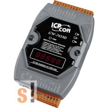   GW-7433D-G # Átjáró/Gateway/CANopen Master/Modbus TCP/RTU/RS232, ICP DAS