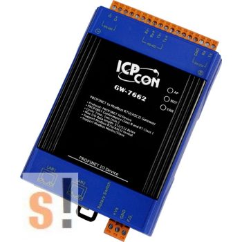   GW-7662 # Átjáró/Gateway/PROFINET - Modbus RTU/ASCII, ICPDAS