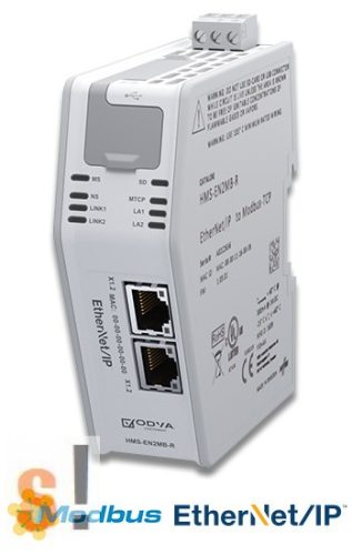 HMS-EN2MB-R # Ethernet/IP-Modbus TCP Link átjáró/Gateway/HMS Industrial Networks