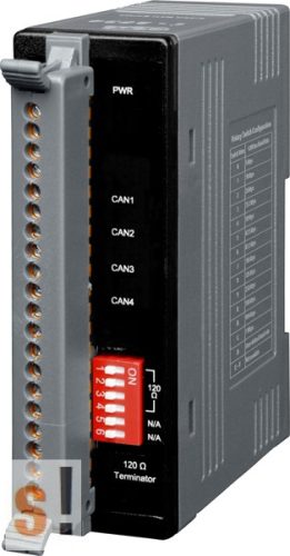 I-2534 # Ipari 4 portos CAN switch, Switch/CAN/4port/LED/műanyag ház, ICP DAS