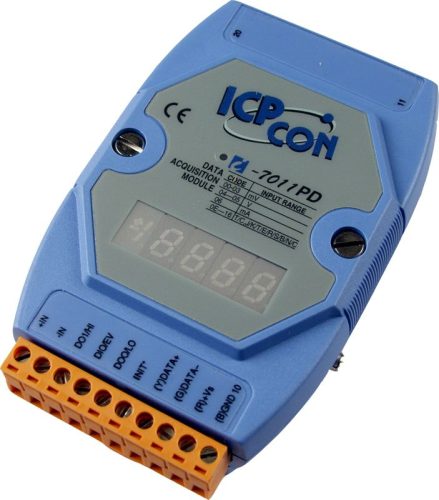 I-7011PD # I/O Module/DCON/1AI/TC+Type L-M/2DO/1DI/LED, ICP DAS