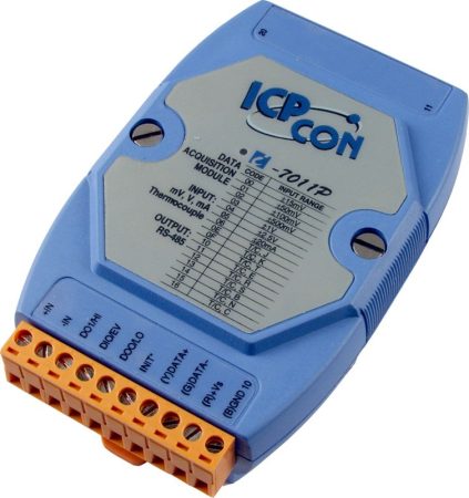 I-7011P # I/O Module/DCON/1AI/TC+Type L-M/2DO/1DI/LED, ICP DAS