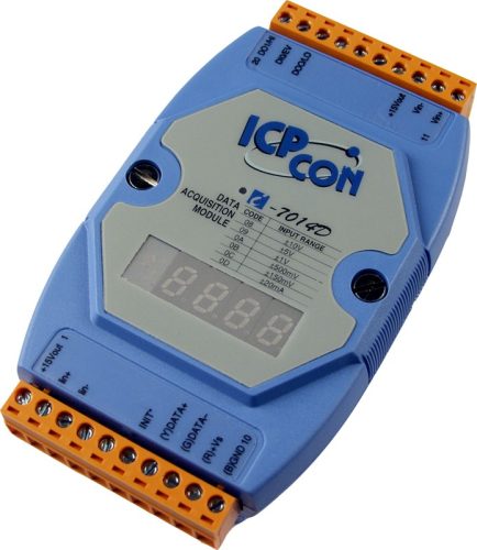 I-7014D # I/O Module/DCON/1AI/TM/2DO/1DI/LED, ICP DAS