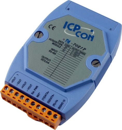 I-7021P # I/O Module/DCON/1AO/16bit, ICP DAS