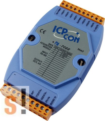 I-7022 # RS-485 I/O Module/DCON/2xAO/12 bit, ICP DAS, ICP CON