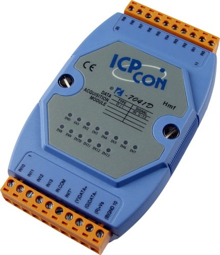 I-7041D # I/O Module/DCON/14DI/LED, ICP DAS, ICP CON