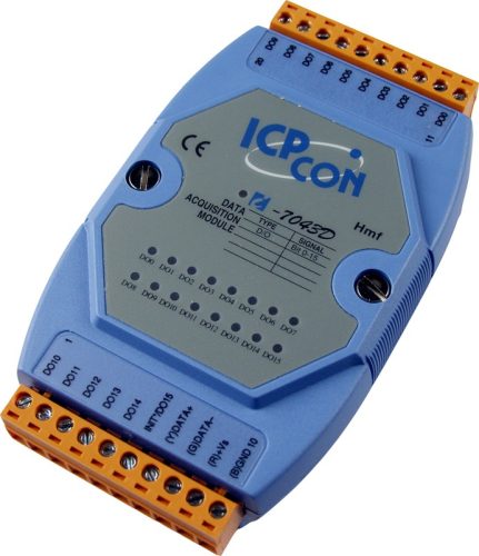 I-7043D # I/O Modul/DCON/16x DO/O.C/RS-485 port/LED, ICP DAS
