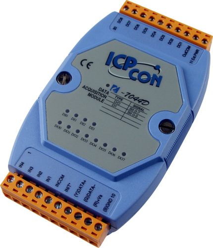 I-7044D # I/O Module/DCON/8DO/O.C./4DI/LED, ICP DAS, ICP CON