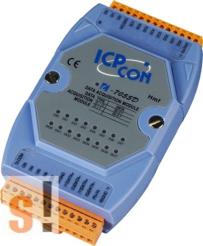I-7055D # I/O Module/DCON/8DI/8DO/LED kijelző ICP DAS, ICP CON