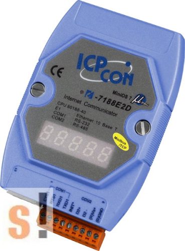 I-7188E2D-MTCP # Device Server/Gateway/Modbus/TCP/IP/RS-232/RS-485/Ethernet/LED, ICP DAS