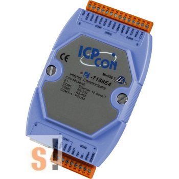   I-7188E4 # Device Server/Ethernet - RS-232/485 konverter/ 3x RS-232 és 1x RS-485 port, ICP DAS