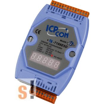   I-7188E5D # Device Server/Ethernet - RS-232/485 konverter/ 4x RS-232 és 1x RS-485 port/LED, ICP DAS