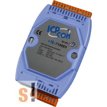   I-7188E5 # Device Server/Ethernet - RS-232/485 konverter/ 4x RS-232 és 1x RS-485 port, ICP DAS