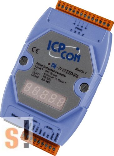 I-7188EFD-016 # Controller/Frnet/MiniOS7/C nyelv/LED, ICP DAS