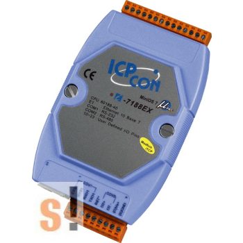   I-7188EXD-MTCP # Controller/Gateway/MiniOS7/C nyelv/Modbus TCP/Ethernet/RS-232/RS-485/512KB/LED, ICP DAS