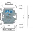 I-7520R #  RS-232 - RS-485 konverter/ szigetelt/ 3000 Vdc/ Ipari/DIN sínre/ PLC -ről történő tápláláshoz/ICP CON/ ICP DAS
