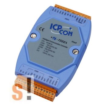   I-7522A # Konverter/1x RS-232/485, 1x RS-485, 1x RS-422, 5x DI, 5x DO, ICP DAS