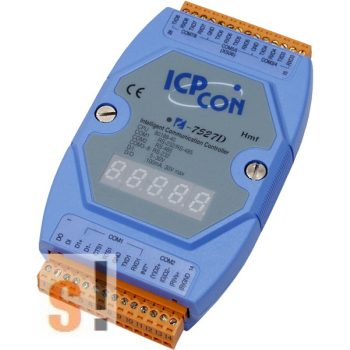   I-7527D # Konverter/1x RS-232/485, 1x RS-485, 6x RS-232, 1x DI, 1x DO/LED, ICP DAS