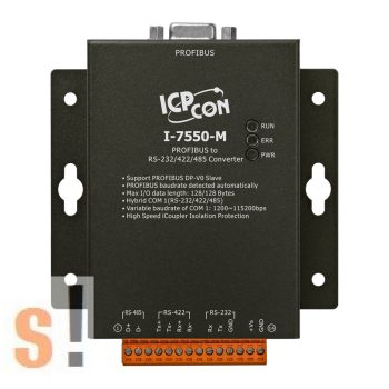   I-7550-M # Profibus - RS-232/422/485 konverter/Fém készülékház, ICP DAS
