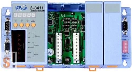 I-8411 # Controller/Intel 80188/MiniOS7/C nyelv/4 hely/512KB, ICP DAS