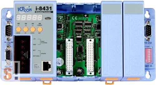 I-8431-80 # Controller/Intel80186/MiniOS7/C nyelv/4 hely/512K, ICP DAS