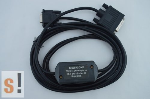 IC690ACC901 # RS-232/SNP programozó kábel/adapter GE FANUC 90 PLC-hez
