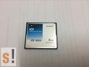 ICF-1000IPD-8GB # Ipari CF kártya/8GB Industrial CF Card/PATA5/ICF 4000/ DUAL/ 0~70°C/DC1M-08GD31C2D-D/Standard, Innodisk, IEI, MOXA