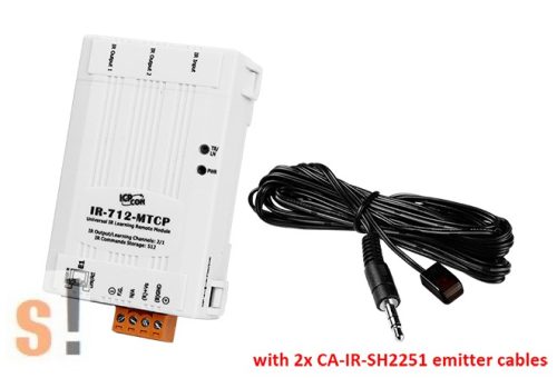 IR-712-MTCP # IR Modul/2x infra kimenet/2x IR Output/Ethernet port/Modbus TCP protokoll/2x CA-IR-SH2251 IR emitter kábel/ICP CON /ICP DAS
