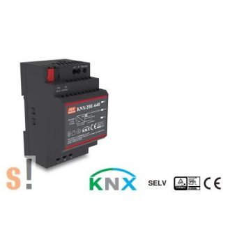   KNX-20E-640 # Tápegység/KNX/EIB/ 19,2W/ 30VDC/ 640mA/integrált áramgenerátor/DIN sínre, Mean Well