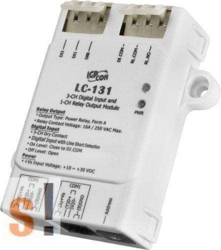 LC-131 CR # I/O Modul/Modbus RTU/3x DI AC/1x relé kimenet, ICP DAS