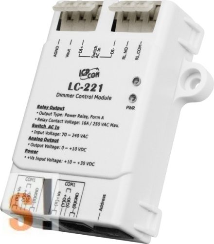 LC-221 # Dimmer vezérlő modul/Modbus RTU/1 csatornás, ICP DAS