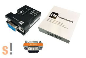  LM048 # Bluetooth - RS-232 soros adapter/100 méter távolság/DCE-DTE kapcsoló/LM Technologies