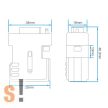  LM048 # Bluetooth - RS-232 soros adapter/100 méter távolság/DCE-DTE kapcsoló/LM Technologies