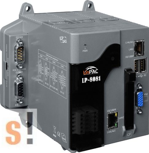 LP-8081-EN # LinPac Controller/AMD LX800/Linux/0x I/O hely, ICP DAS