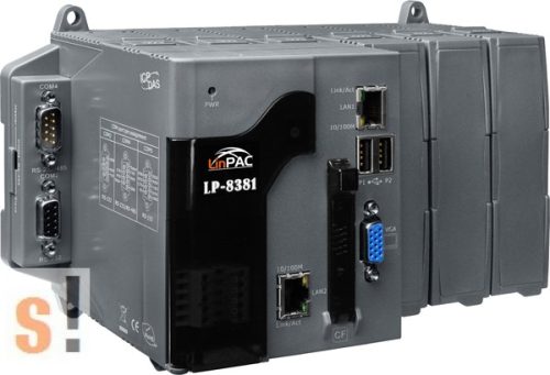LP-8381-EN # LinPac Controller/AMD LX800/Linux/3x I/O hely, ICP DAS